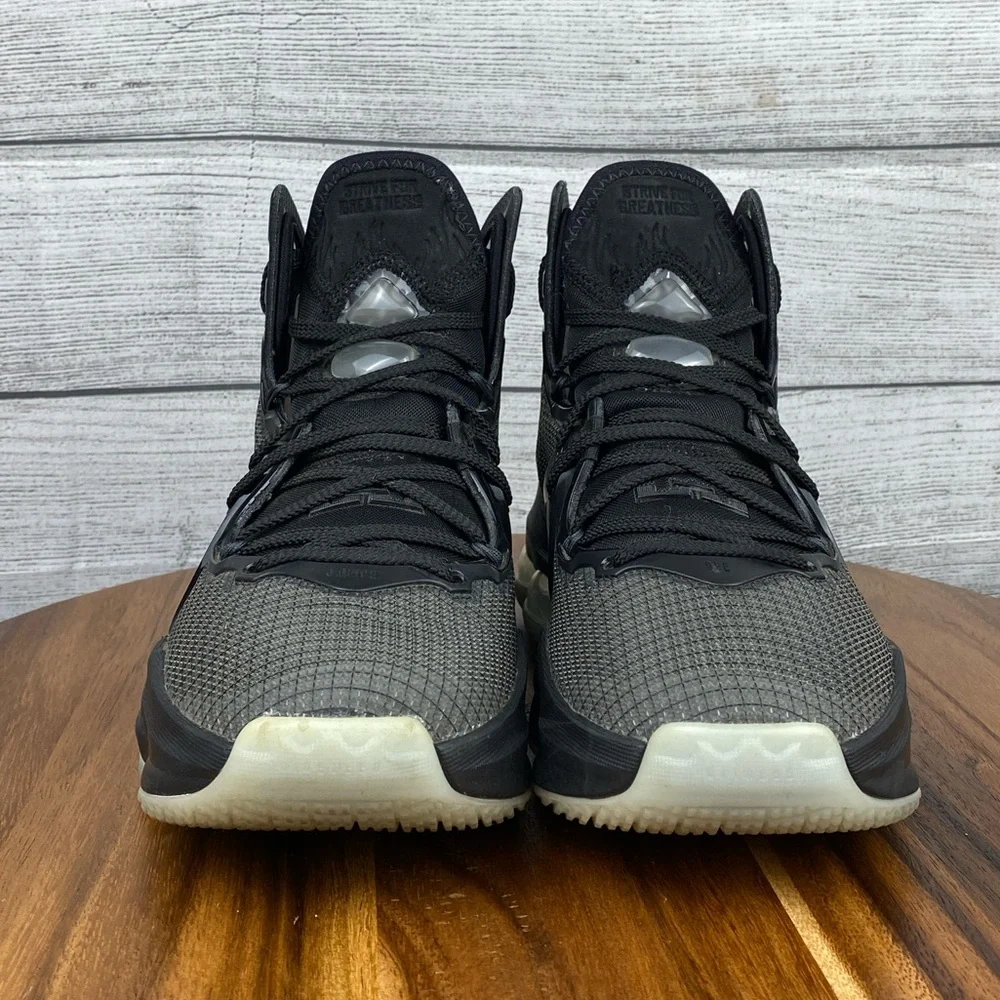 Nike LeBron 19 Black Aqua Basketball Shoe DD0418-003 Youth Sneaker Size 5.5